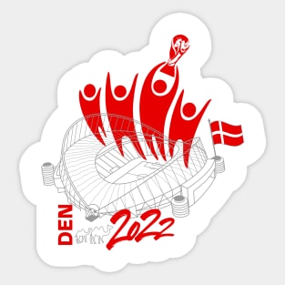 Denmark World Cup Soccer 2022 Sticker